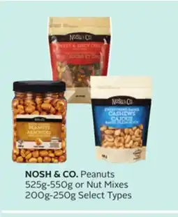 Rexall NOSH & CO. Peanuts 525g-550g or Nut Mixes 200g-250g offer
