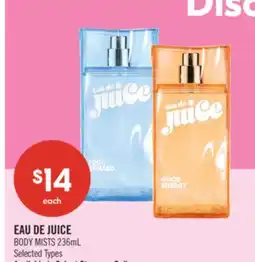 Shoppers Drug Mart EAU DE JUICE BODY MISTS offer