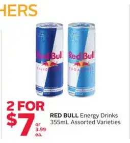 Rexall RED BULL Energy Drinks offer