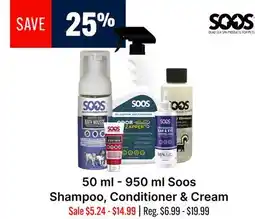 Ren’s Pets Depot Soos Shampoo, Conditioner & Cream offer