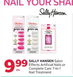 Rexall SALLY HANSEN Salon Effects Artificial Nails or Complete Care 7-In-1 Nail Treatment offer