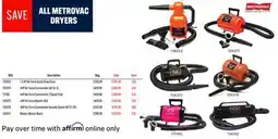 Ren’s Pets Depot ALL METROVAC DRYERS offer