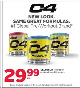 Rexall CELLUCOR Hydration or Nutritional Powders offer