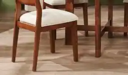 The Brick Vale 5pc Dining Set with Table & 4 Chairs, 48W Round - Brown & Beige offer