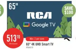 The Brick RCA 65 4K HDR Smart Google TV offer
