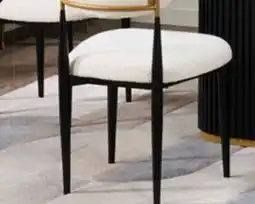 The Brick Kort & Co. Capri 7pc Dining Set with Table & 6 Chairs, Gold Accent, Pedestal Base, 72W - Black offer