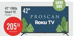 The Brick Proscan 42 1080p LED HDR 60Hz Roku Smart TV (PTR4266) offer