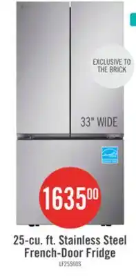 The Brick LG 33 25 Cu. Ft. Smart French-Door Refrigerator - Stainless Steel - LF25S6000S offer