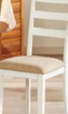 The Brick Bryn 3pc Dining Package with 42 Drop-Leaf Table & 2 Chairs, Fabric -Two-Tone White & Brown offer