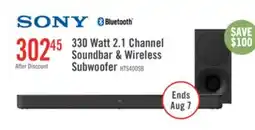 The Brick SONY 2.1 CH Dolby Digital S-Force Front Surround Soundbar with Wireless Subwoofer (HTS400) offer