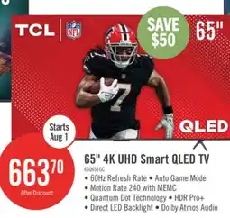 The Brick TCL 65 QLED Pro 4K UHD HDR Pro+ 60Hz Google Smart TV (65Q651G-CA) offer