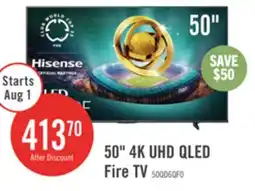 The Brick Hisense 50 QD6QF 4K UHD QLED Fire TV offer