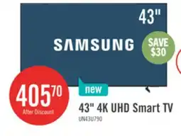 The Brick Samsung 43 U7900F Crystal UHD 4K Smart TV (UN43U7900FFXZC) offer