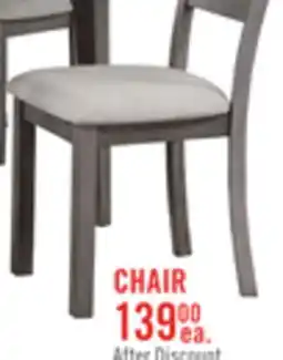 The Brick Krew Counter-Height Dining Chair with Polyester Fabric, Ladder Back, Melamine - Grey offer