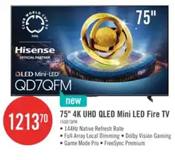 The Brick Hisense 75 QD7QFM Series Mini-LED QLED AI Fire TV (75QD7QFM) offer