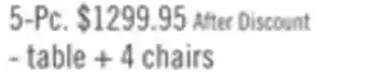 The Brick Kort & Co. Capri 5pc Dining Set with Table & 4 Chairs, Gold Accent, Pedestal Base, 72W - White offer
