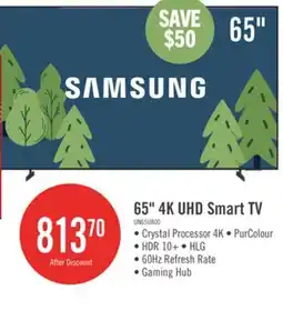 The Brick Samsung 65 Crystal UHD U8000 4K Smart TV offer