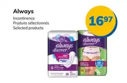 Accès pharma Always Incontinence Selected products offer