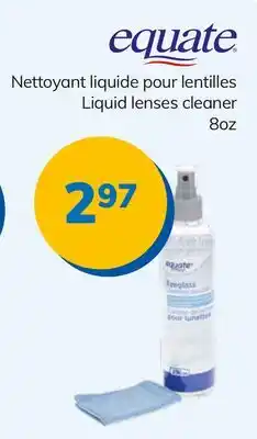 Accès pharma equate Liquid lenses cleaner offer