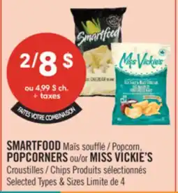 Pharmaprix SMARTFOOD Popcorn, POPCORNERS or MISS VICKIE'S Chips offer