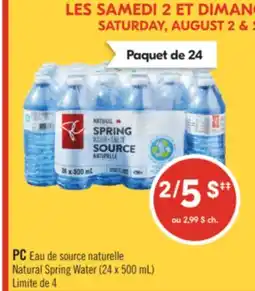 Pharmaprix PC Natural Spring Water offer