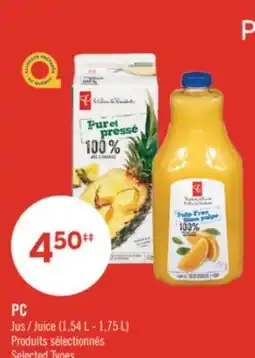 Pharmaprix PC Juice offer
