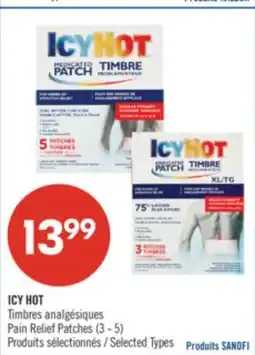 Pharmaprix ICY HOT Pain Relief Patches offer