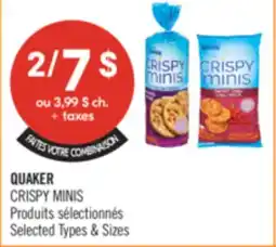 Pharmaprix QUAKER CRISPY MINIS offer