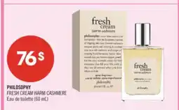 Pharmaprix PHILOSOPHY FRESH CREAM WARM CASHMERE Eau de toilette offer