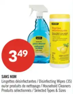 Pharmaprix NO NAME Disinfecting Wipes (35) or Household Cleaners offer