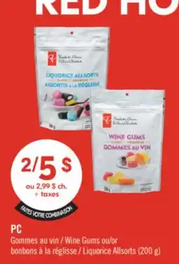 Pharmaprix PC Wine Gums or Liquorice Allsorts (200 g) offer