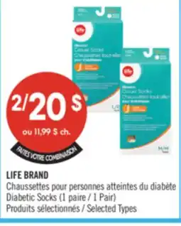Pharmaprix LIFE BRAND Diabetic Socks offer