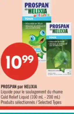 Pharmaprix PROSPAN par HELIXIA Cold Relief Liquid offer