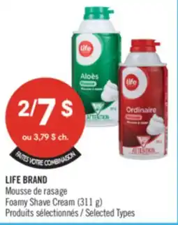 Pharmaprix LIFE BRAND Foamy Shave Cream (311 g) offer