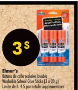 Pharmaprix Elmer's Washable School Glue Sticks offer
