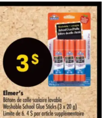 Pharmaprix Elmer's Washable School Glue Sticks offer