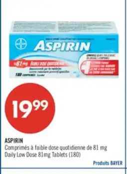 Pharmaprix ASPIRIN Daily Low Dose 81mg Tablets offer