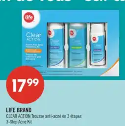 Pharmaprix LIFE BRAND CLEAR ACTION 3-Step Acne Kit offer