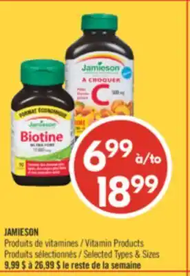 Pharmaprix JAMIESON Vitamin Products offer