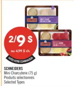 Pharmaprix SCHNEIDERS Mini Charcuterie offer