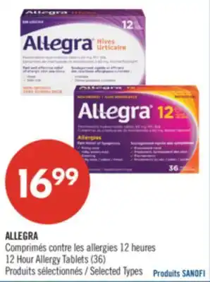 Pharmaprix ALLEGRA 12 Hour Allergy Tablets offer