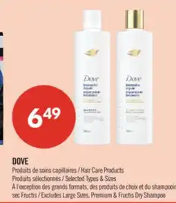 Pharmaprix DOVE Hair Care Products offer