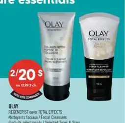 Pharmaprix OLAY REGENERIST or TOTAL EFFECTS Facial Cleansers offer