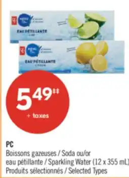 Pharmaprix PC Soda or Sparkling Water offer