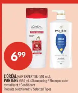 Pharmaprix L'ORÉAL HAIR EXPERTISE (591 mL), PANTENE (530 mL) Shampoo or Conditioner offer