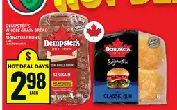 Food Basics Dempster's Whole Grain Bread or Signature Buns offer