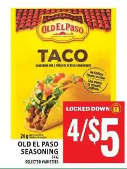Food Basics OLD EL PASO SEASONING offer
