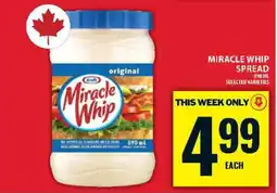 Food Basics Miracle Whip Spread offer