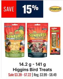 Ren’s Pets Depot Higgins Bird Treats offer