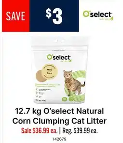 Ren’s Pets Depot O'select Natural Corn Clumping Cat Litter offer
